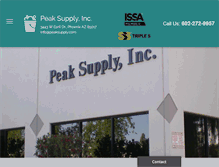 Tablet Screenshot of peaksupply.com